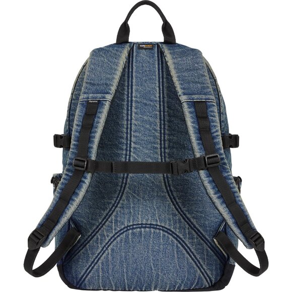 SOLD OUT authentic SUPREME FW25 ‘Washed Indigo’ DENIM BACKPACK OS - Picture 4 of 11